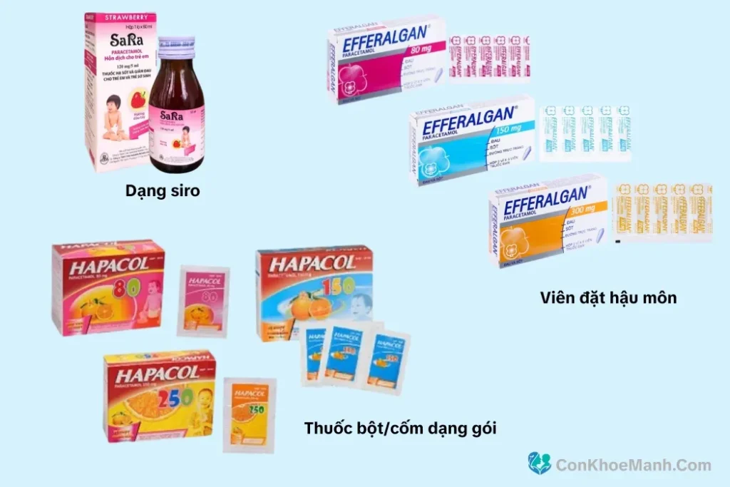 Liều Paracetamol theo cân nặng trẻ em